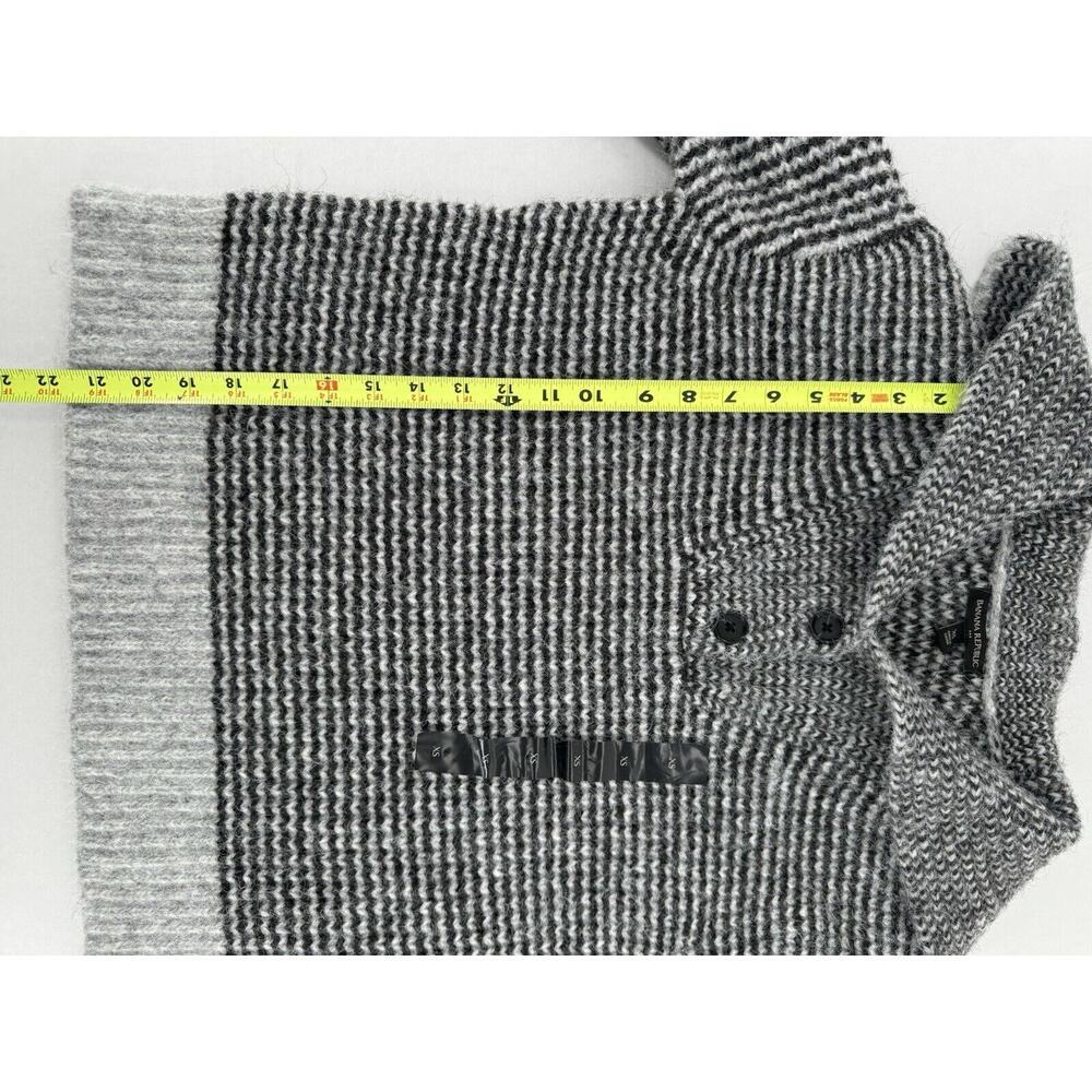 Banana Republic Sweater Sz XS Johnny Collar Wool Striped Preppy Old Money​ - Picture 10 of 14